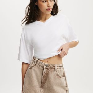 Mini Denim Skort
