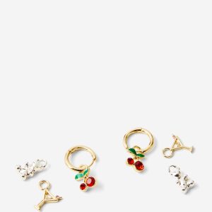 Charm Huggie Set