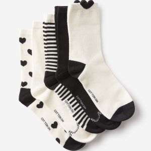 5Pk Fine Crew Sock