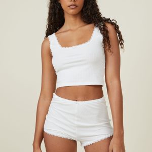 Rib Lace Tank